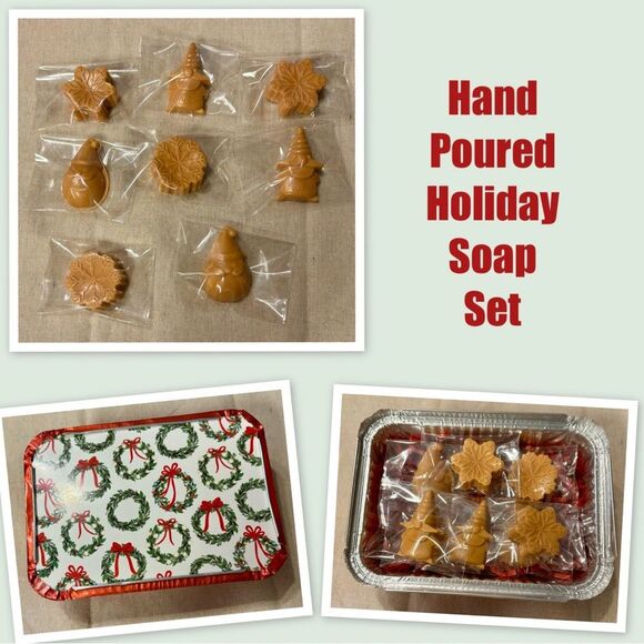 Hand Poured Holiday Soap Set - Picture 1 of 1